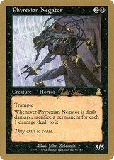 Phyrexian Negator - 1999 Jakub Slemr (UDS) Damaged World Championship Magic MTG