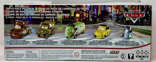 Disney Pixar Cars Tokyo Race Pit Crew 5 Pack Fillmore New *Minor ...
