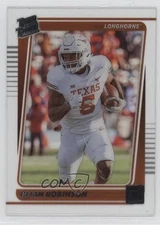 2023 Chronicles Draft Picks Clearly Donruss Rated Bijan Robinson #34 Rookie RC