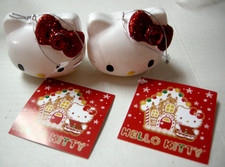 Hello Kitty Ornaments By Kurt Alder, 2.5"x2'x2", 2 Pieces, Brand New