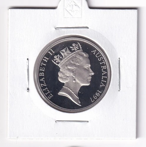AUSTRALIA PROOF: 1997 20 CENT COIN IN 2X2 HOLDER #7388
