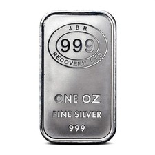 1 oz JBR Silver Bar (New) 72.34 per troy oz