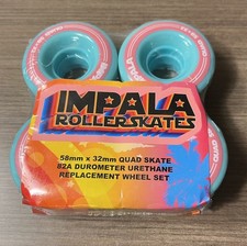 Impala Rollerskates 58x32 Outdoor Roller Skate Wheels 82A Blue Pink Cotton Candy
