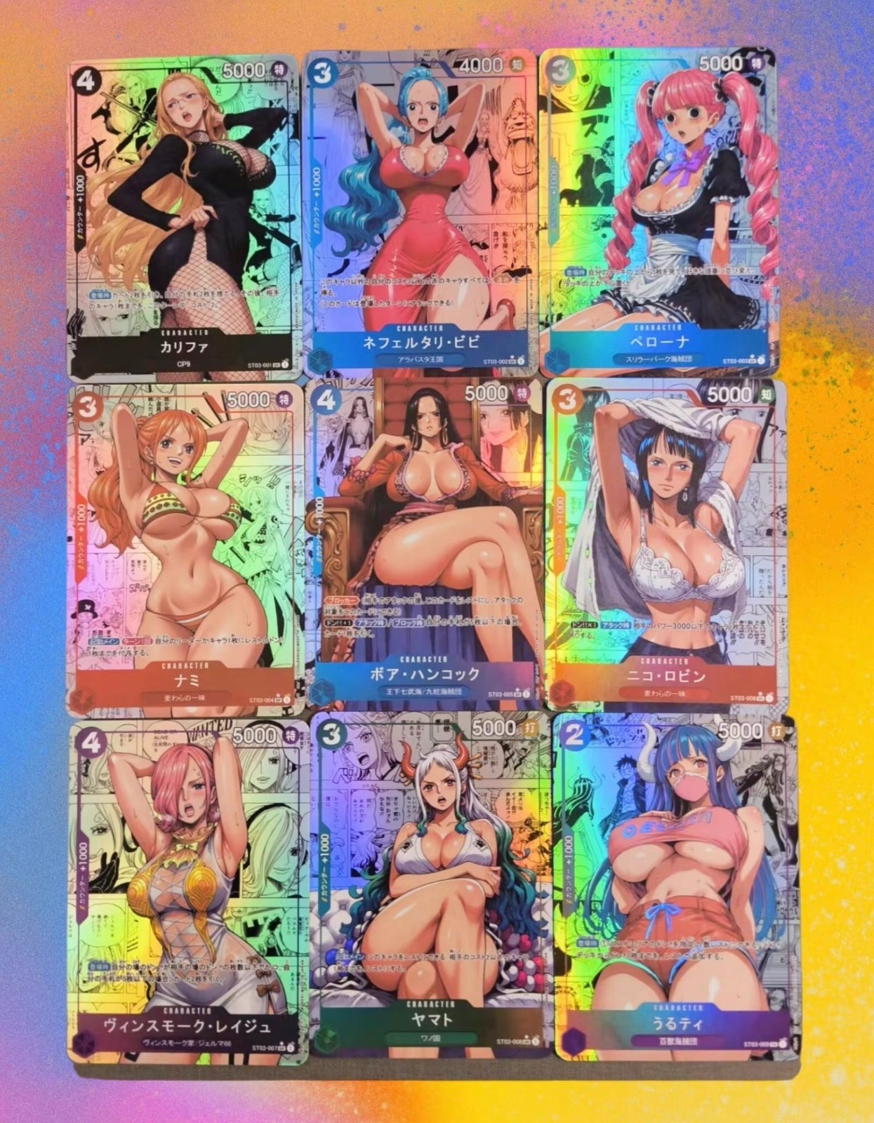 Boa Hancock Nami Yamato Ulti Card One Piece Goddess Story Doujin Custom-9PCS/SET