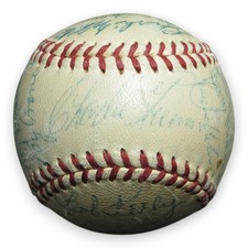1954 Milwaukee Braves Signed Autographed Baseball 27 Sigs Mathews Spahn Aaron