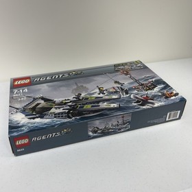 Lego Agents Mission 4 Set 8633 Speedboat Rescue Discontinued 2008 NEW SEALED