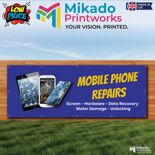 Mobile Phone Repair Unlocking PVC Banner Workshop Office Showroom Printed Sign