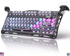 Wireless Mechanical Gaming Keyboard, Compact Hot-Swap, RGB Backlit, Galaxy Black