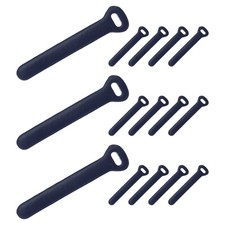 15 Pcs Leather Zipper Puller, 2.6" Zipper Sliders, Dark Blue