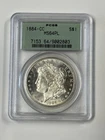 1884-CC MORGAN DOLLAR  $1 PCGS MS64PL- PROOF LIKE SURFACE Old Green Label
