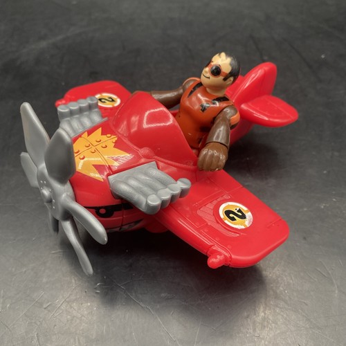 Imaginext Sky Racers #2 Red Plane Propeller WITH #4 Pilot FIGURE - Picture 12 of 15
