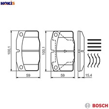 BRAKE PAD SET DISC BRAKE 0 986 469 390 FOR VAUXHALL CAVALIER/Mk/III/Hatchback