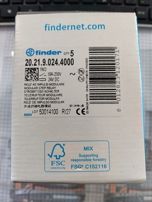 stromstoßschalter 24v dc Finder 20.21.9.024.4000 neu