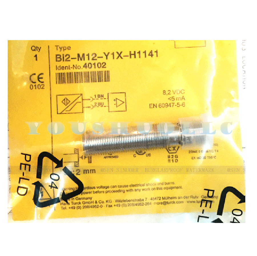Sensore Di Prossimità Induttivo TURCK Bi2 M12 VN6X H1141