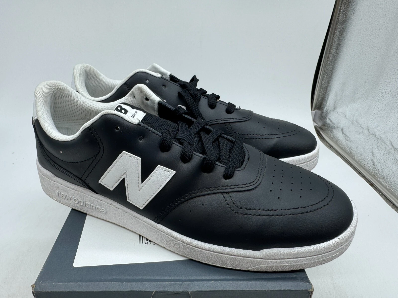New Balance BB80 Scarpe da Ginnastica Uomo Nero Bianco Sneakers Basse stringate 12