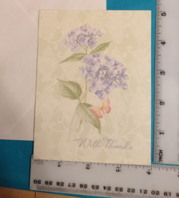 With Thanks FOR ANYONE BLANK Greeting Card