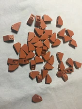 A-1 Lego Lot 47 Reddish Brown Slope 2 x 1 3040 70912 10193 7623 70810 