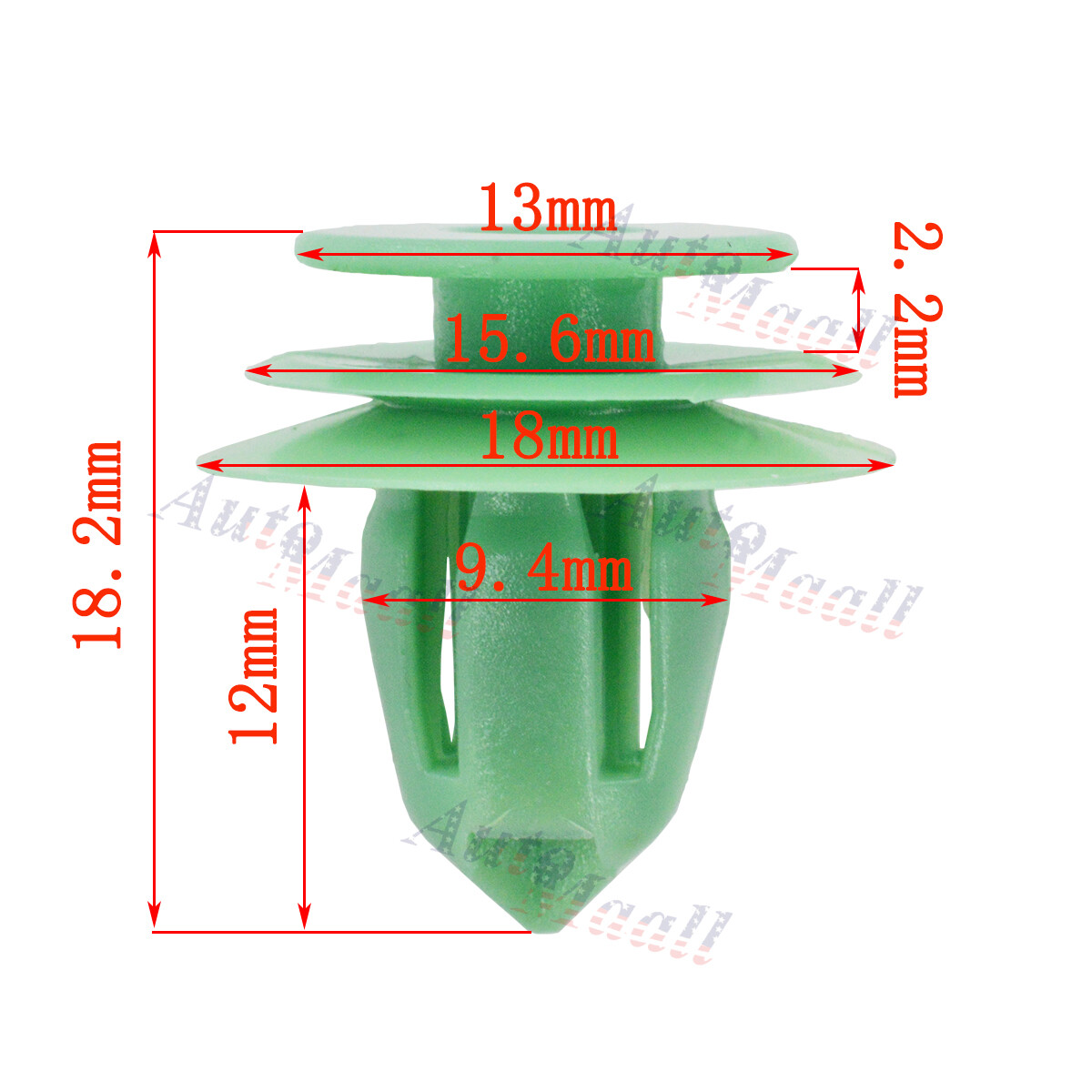 50pcs Door Panel Interior Trim Retainer Fasteners Clip For Honda