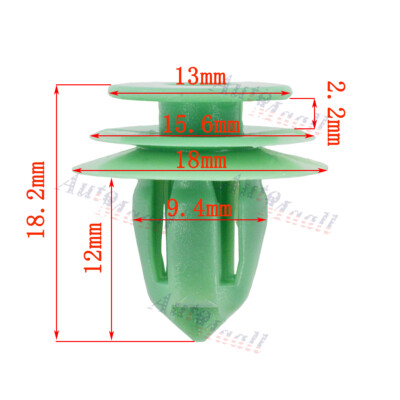 50pcs Door Panel Interior Trim Retainer Fasteners Clip For Honda