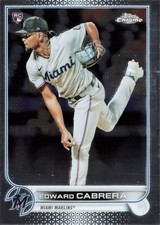 Edward Cabrera Rookie Topps Chrome 2022 Baseball Card #64
