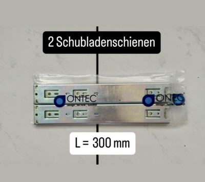 Neu! ONTEC Softclose Schubladenschienen Vollauszug 300 mm 2 Stück extra stabil