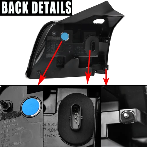 For 2017-2023 Tesla Model 3 LED Outer Tail Light Brake Lamp Passenger RH 1077398 - Foto 7 di 24