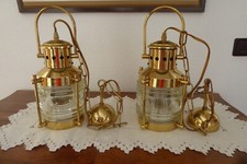 2 maritime H&auml;ngeleuchten; Messing