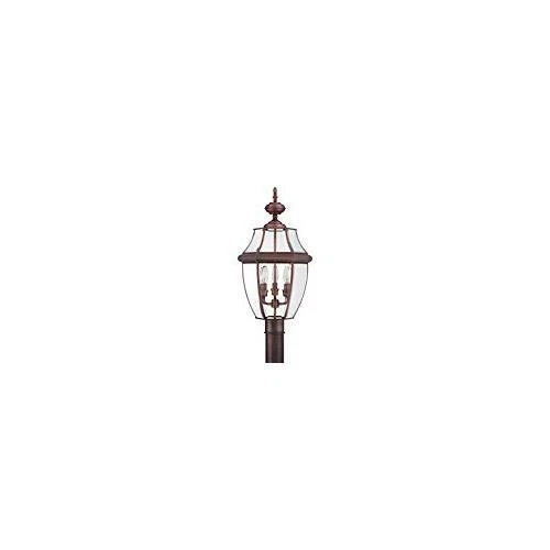 Quoizel NY9043AC 3-Light Newbury Outdoor Lantern in Aged Copper - Picture 3 of 9