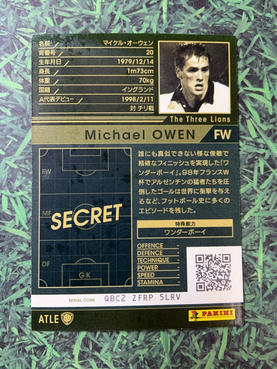 世界3枚限定！PANINI MICHAEL OWEN PSA AUTO10 Panini Michael Owen Soccer Sports Trading Cards