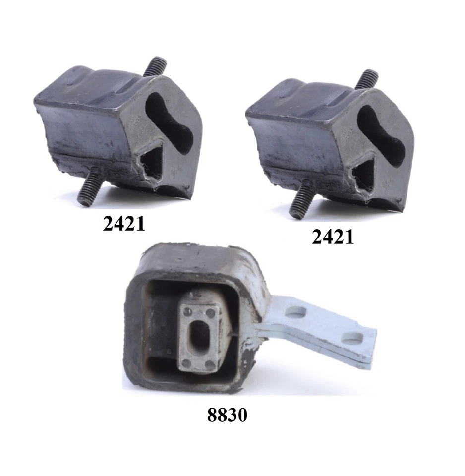 3 ШТ МОТОР И ТРАНС КРЕПЛЕНИЕ ПОДХОДИТ 1973-1979 AUDI FOX 1,5 Л 1,6 Л - AUTO TRANS - Изображение 2 из 4