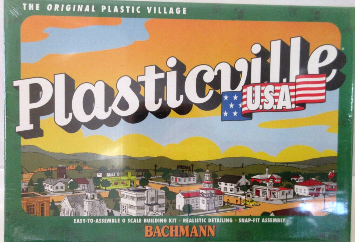 Bachmann O Scale Plasticville Police Station with Police Car 45609