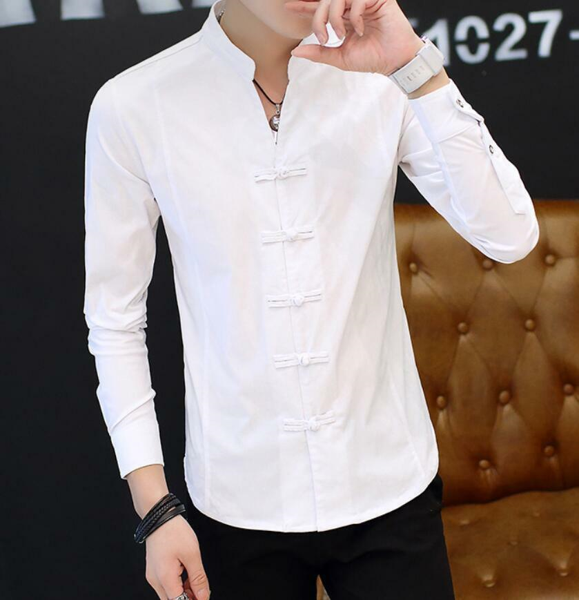custom dress shirts from china Black with Chinese Writing Dress Shirts