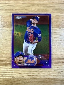 2023 Topps Chrome Logofractor Kodai Senga /250 Purple