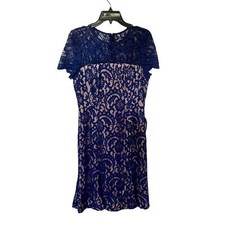 NWT Eliza J Navy Lace Dress Size 8