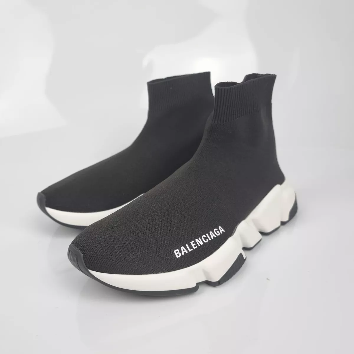 Erhvervelse Udvinding Duplikere Balenciaga Speed Women&#039;s Black And White Sneakers New | eBay