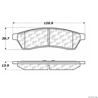 Centric Rear Disc Brake Pad for 04-06 Suzuki Verona (103.10300)