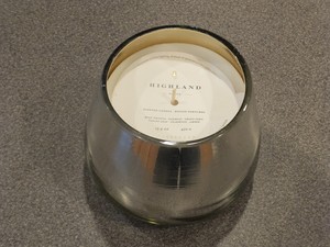 New Pottery Barn Recycled Glass Mercury Candle Pot Highland