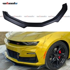 For 2016-22 Chevy Camaro Ss 1le Style Matte Black Front Bumper Lip Splitter Abs