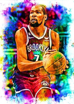 2022 KEVIN DURANT BN 1/1 MASTERPIECE ART SKETCH CARD ARTIST SIGNED