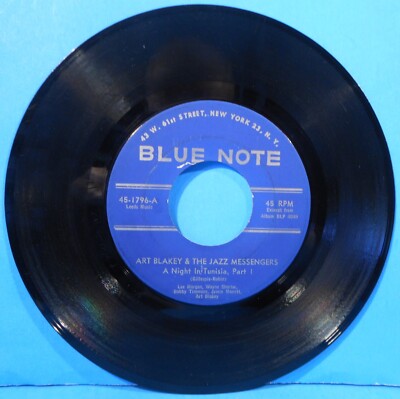 ART BLAKEY JAZZ MESSENGERS A NIGHT IN TUNISIA 7'' 1960 BLUE NOTE PLAYS GREAT VG!!