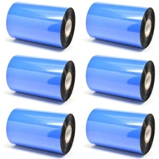 High Quality Thermal Transfer Ribbon 4 Inch X 984 Feet Black 6 Pack