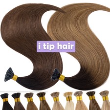 CLEARANCE Stick I Tip Hair Extensions Remy Human Hair 200S THICK Micro Nano Ring