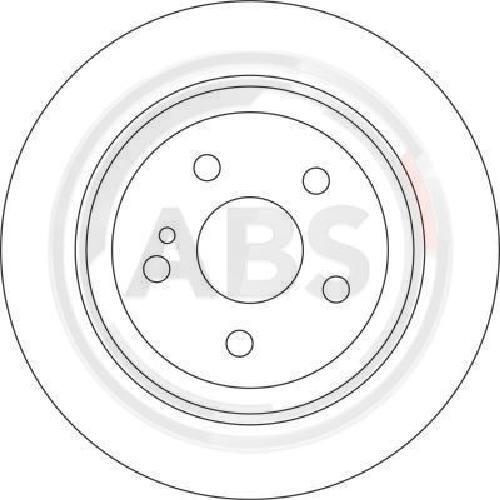 2x Original A.B.S. Brake Disc 17112 for Mercedes-Benz