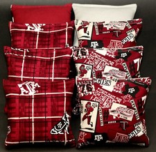 TEXAS A M University AGGIES CORNHOLE BEAN BAGS Camo Tailgate Game 8 ACA Bags