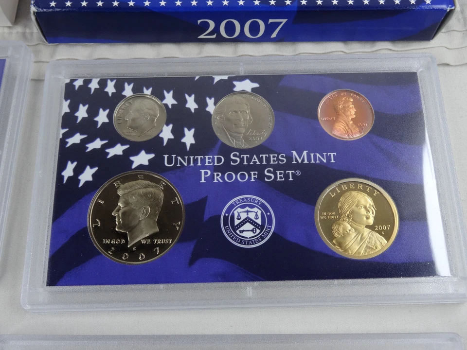 2007-S US Mint Proof Set 14 Coin Set OGP Original Government Packaging COA - Image 4 of 4