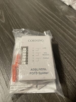 Corning DSL Filter POTS Splitter Phone Line ADSL VDSL Wall