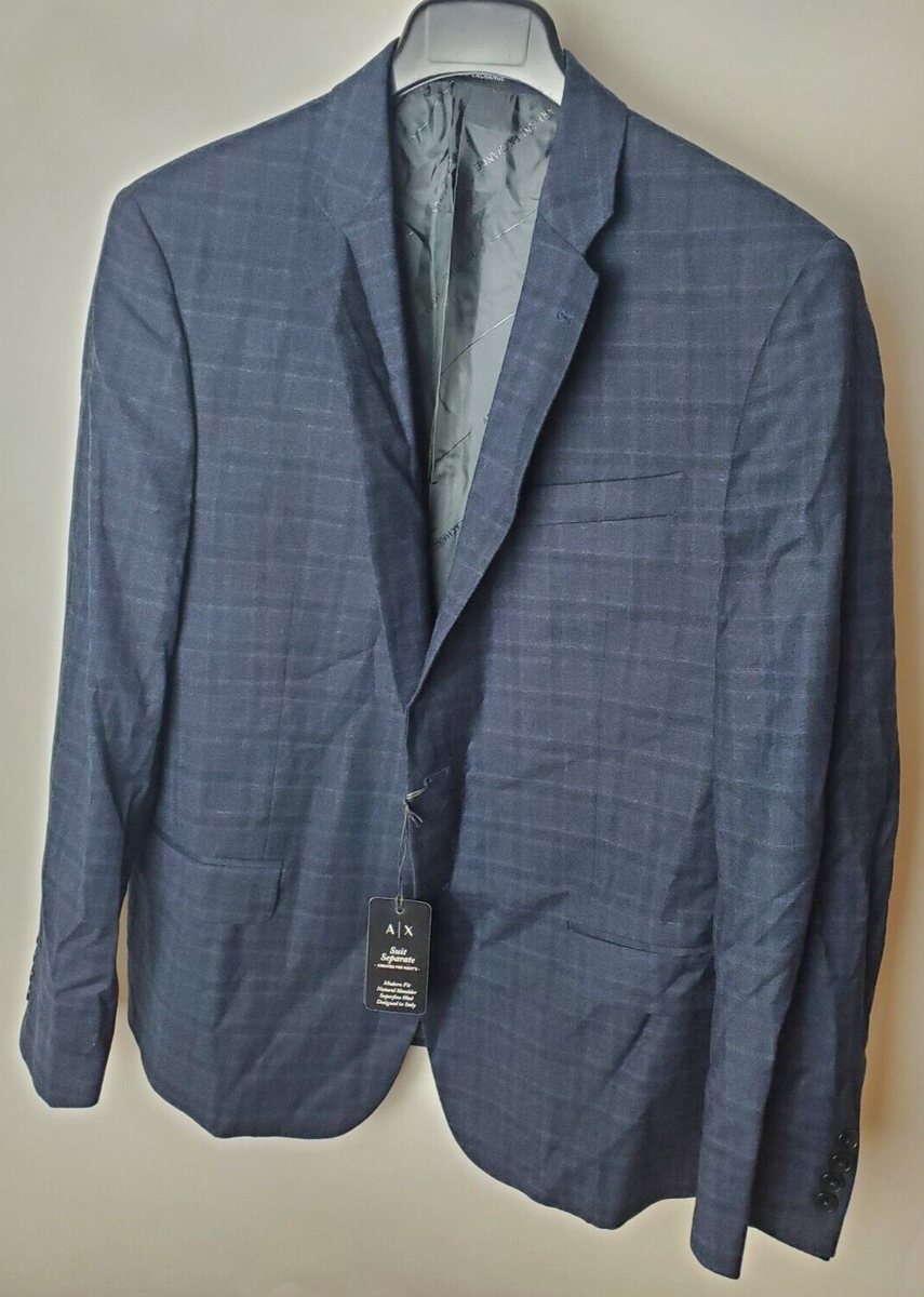 【送料&関税込】Armani Exchange Blazer A | X ARMANI EXCHANGE Men's Big & Tall Stretch Cotton Zip