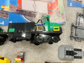 Lego 7897 & 7898 Mixed Parts & Pieces City Passenger Train Cargo Train Track