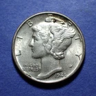 1945 Mercury Dime   Almost Uncirculated