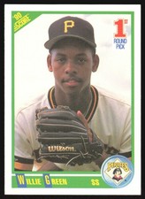 1990 Score 1st Round Pick Willie Greene RC #682 Pittsburgh Pirates